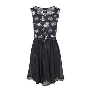 NWOT - Rebel Republic Tattoo Goth Cocktail Dress. Brand New. Size Small.